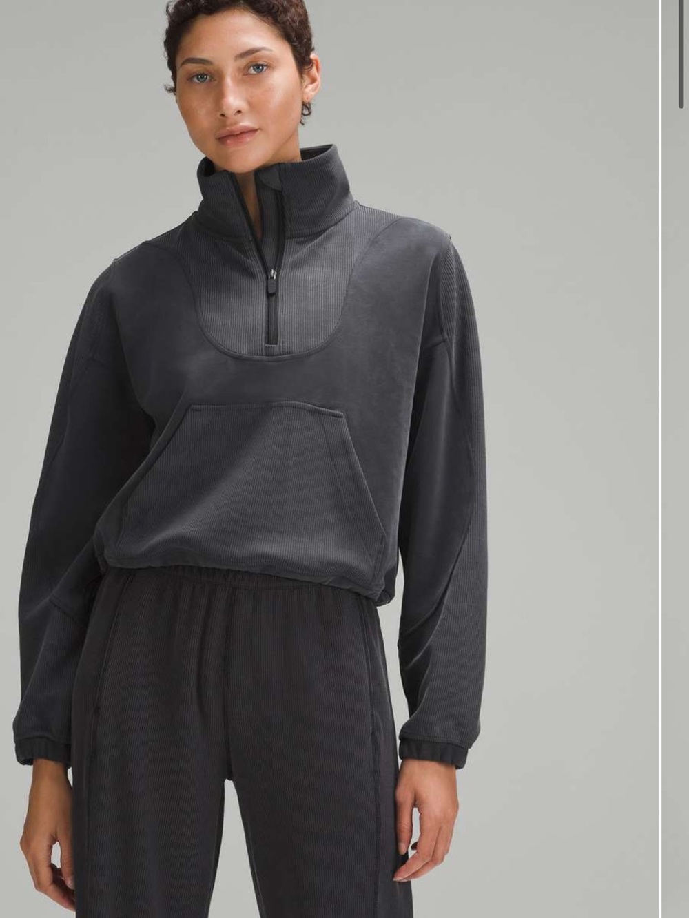 Lululemon Brushed Softstreme Ribbed Half Zip